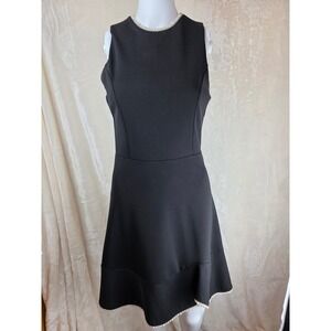 Lea & Viola Black Sleeveless Pearl Embellished Fit Flare Dress Size S